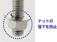 ナットの落下を防止